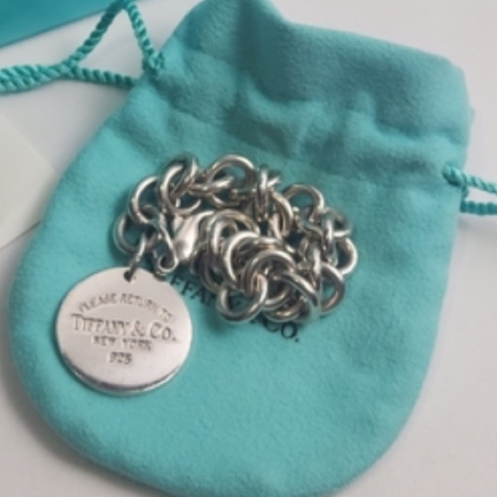 Tiffany & Co Rolo Link Retired Pls Return To Tiffany & Co NY Bracelet. D2999 - Picture 2 of 9